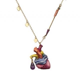 Kirks Folly Anatomy of Love Heart Necklace —