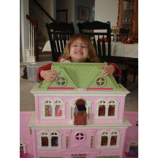Fisher Price Loving FamilyTM Grand Dollhouse Super Set (Caucasian Family) Toys & Games