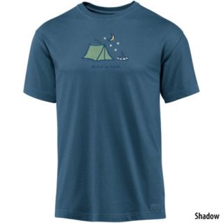 Life Is Good Mens Good In Tent Crusher T Shirt 714101