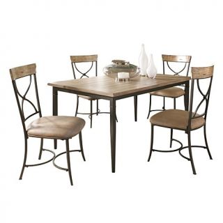 Hillsdale Furniture Charleston Rectangle Dining Set with X back Chairs   5 Piec
