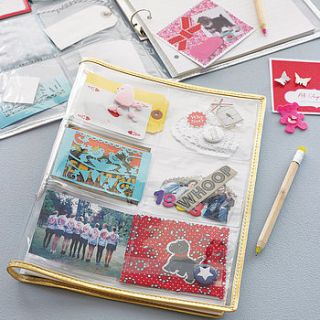 photo pocket cover ring binder by clippy