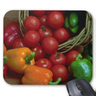 Beautiful Peppers and tomatoes Mouse Pads
