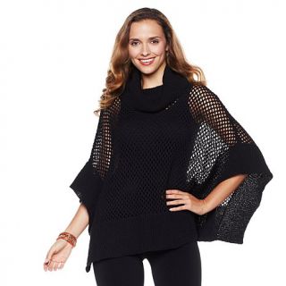 Colleen Lopez "Windy Chic" Turtleneck Poncho