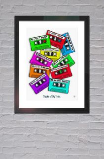 mothers day personalised cassette print by louis' shed