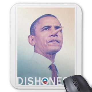 Barack Hussein Obama Dishonest Pinocchio Mouse Pad