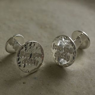 'love you daddy' cufflinks by kutuu