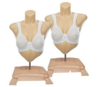 Breezies S/2 Underwire Signature Logo Lace Bras with UltimAir Lining —