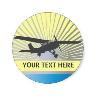 High Wing Aircraft Stickers