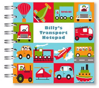 children's transport notebook by amanda hancocks