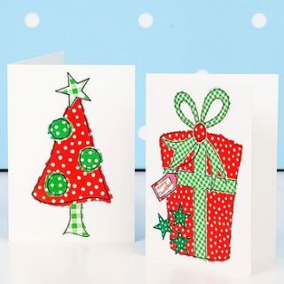 'festive essentials' mini christmas card pack by dots and spots