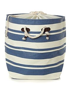 Linea Nautical striped laundry bag in blue