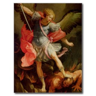 The Archangel Michael defeating Satan Postcards