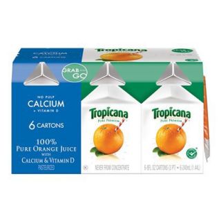 Tropicana Grab and Go 6 pk. Pulp Free 100% Pure