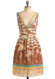 Bubbling Brook Dress  Mod Retro Vintage Printed Dresses