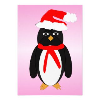 Penguin Christmas Party Invitation