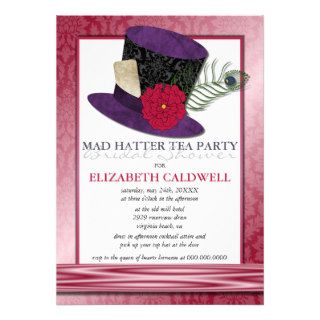 Mad Hatter Bridal Shower Invitation