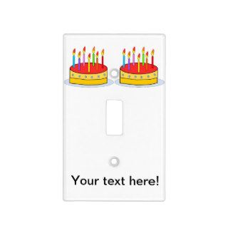 Birthday cake clipart switch plate covers
