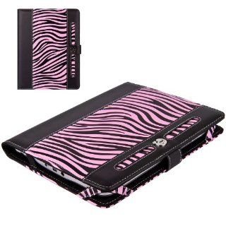 Professional and Sophisticated 7 inch Pink and Black Zebra Print Portfolio case for your 7 inch Kobo Arc keeps in place and will not fall out even when case is open Computers & Accessories