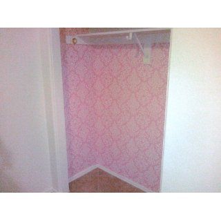 York Wallcoverings Just Kids KD1754 Delicate Document Damask Wallpaper, Pink   Wall Paper  