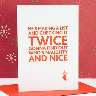 stocking / mouse letterpress christmas card set (2 x designs) by yield ink