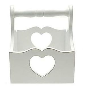 wooden trug with cut out heart by sleepyheads