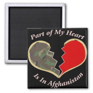 Part of My Heart Is In Afghanistan Magnets