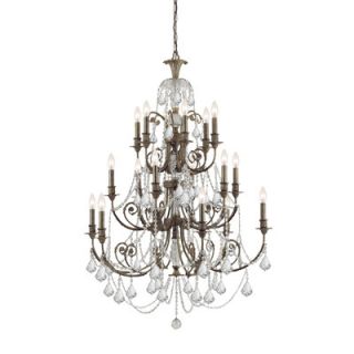 Crystorama Traditional Classic 18 Light Crystal Candle Chandelier
