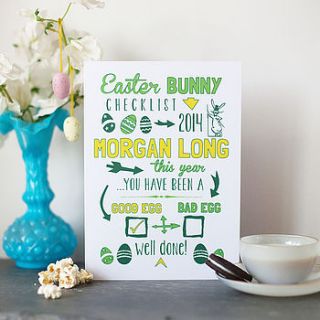 personalised 'good egg' a5 easter card by more than words