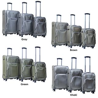Calpak Dawson 3 piece Lightweight Expandable Spinner Luggage Set CalPak Three piece Sets