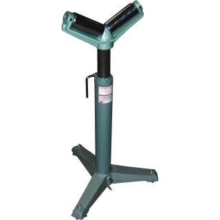 Vestil Variable Height V-Roller Stand — 1760-Lb. Capacity, 33–43in.H Range, Model# STAND-G-V-HR  Roller Supports