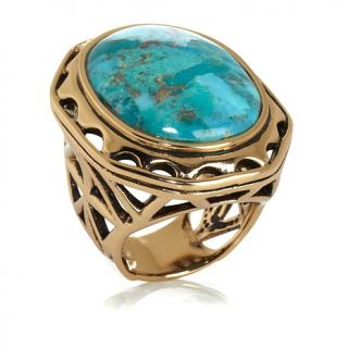 Studio Barse "Windsor" Bold Turquoise Bronze Ring