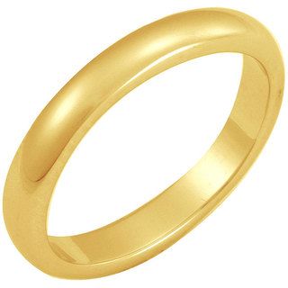 NEXTE Jewelry 14k Gold Overlay Terete Tapered Band (3 mm) NEXTE Jewelry Gold Overlay Rings