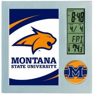 NCAA Montana State Bobcats Digital Desk Clock  Sports Fan Wall Clocks  Sports & Outdoors