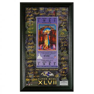 AFC Champions Super Bowl XLVII Framed Ticket   Baltimore Ravens