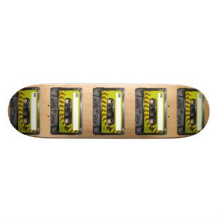 Yellow Softball Label Cassette Skate Deck