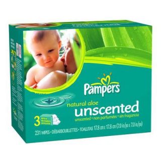 Pampers Unscented Wipes Refill 231 pk.