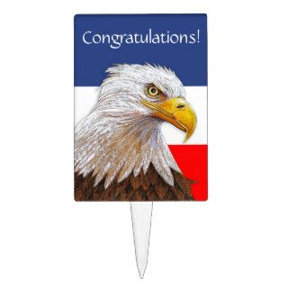 Congratulations Eagle Cake Toppers