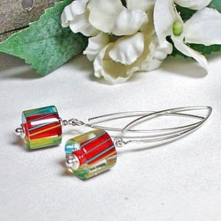 candy cane earrings by finishing touches