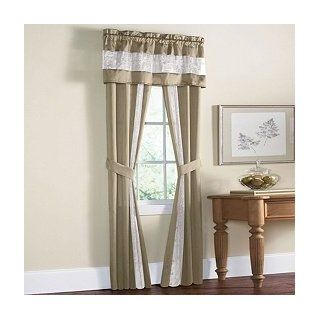 Achim Home Furnishings Fairfield Window in a Bag, 55 Inch by 84 Inch, Taupe   Curtains