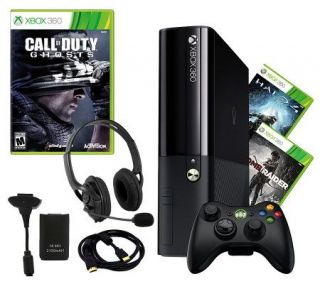 Xbox 360 250GB Bundle  Call of DutyGhost, Halo& Tomb Raider —