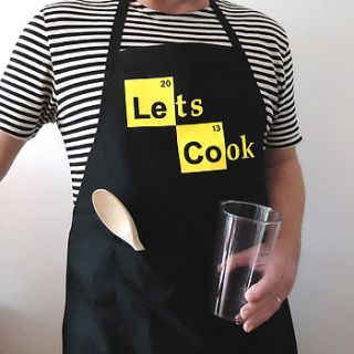 men's periodic table apron by frozen fire