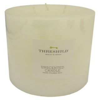 Threshold™ Unscented White 4x5 Pillar Wax Candle