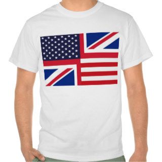 T Shirt with Stars and Stripes and Union Jack.