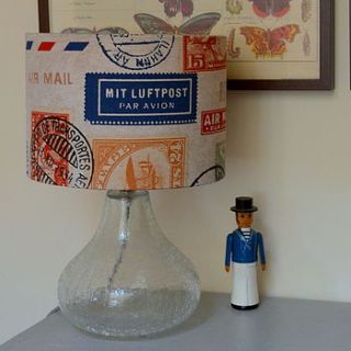 airmail lampshade by grace & favour home