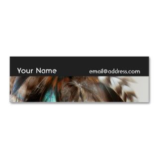 Shimmering Feathers Business Card Templates