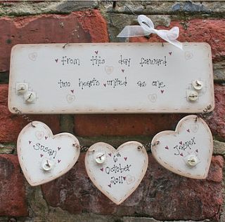 handmade wooden wedding plaque by weddings by primitive angel