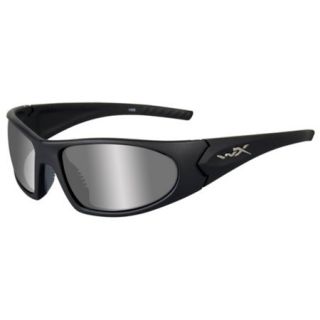 Wiley X Zen Sunglasses   Polarized Silver Flash Lens/Matte Black Frame 737813