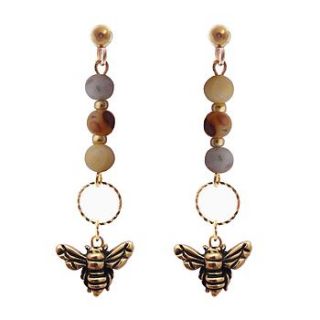 mini bea bee drop earrings by cinderela b jewellery