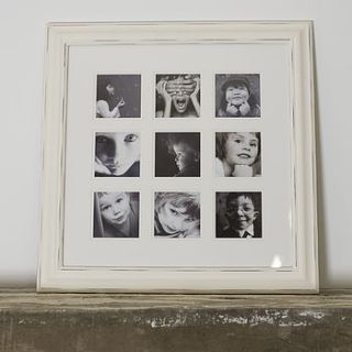 multiframe distressed nine picture frame by the orchard