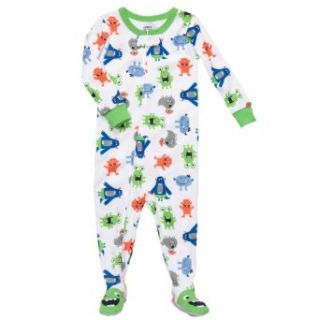 Carter's Baby Boys One Piece Cotton Knit Footed Sleeper Pajamas "Happy Aliens" (12 Months) Infant And Toddler Bodysuit Footies Clothing